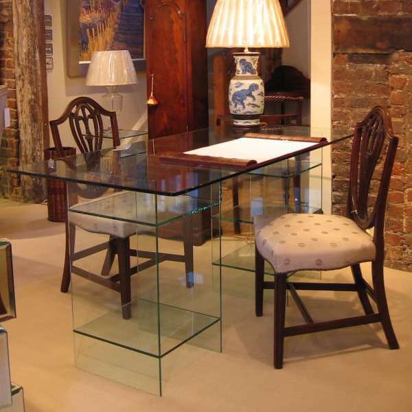 Glass desk with top in any size. £895